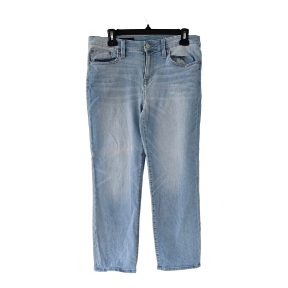 J. Crew Cropped Jeans Womens Sz 30 Clasic Vintage Blue Light Wash - Picture 1 of 16